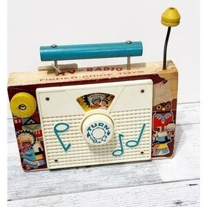 1960’s Fisher Price Ten Little Indians Musical Radio Toy